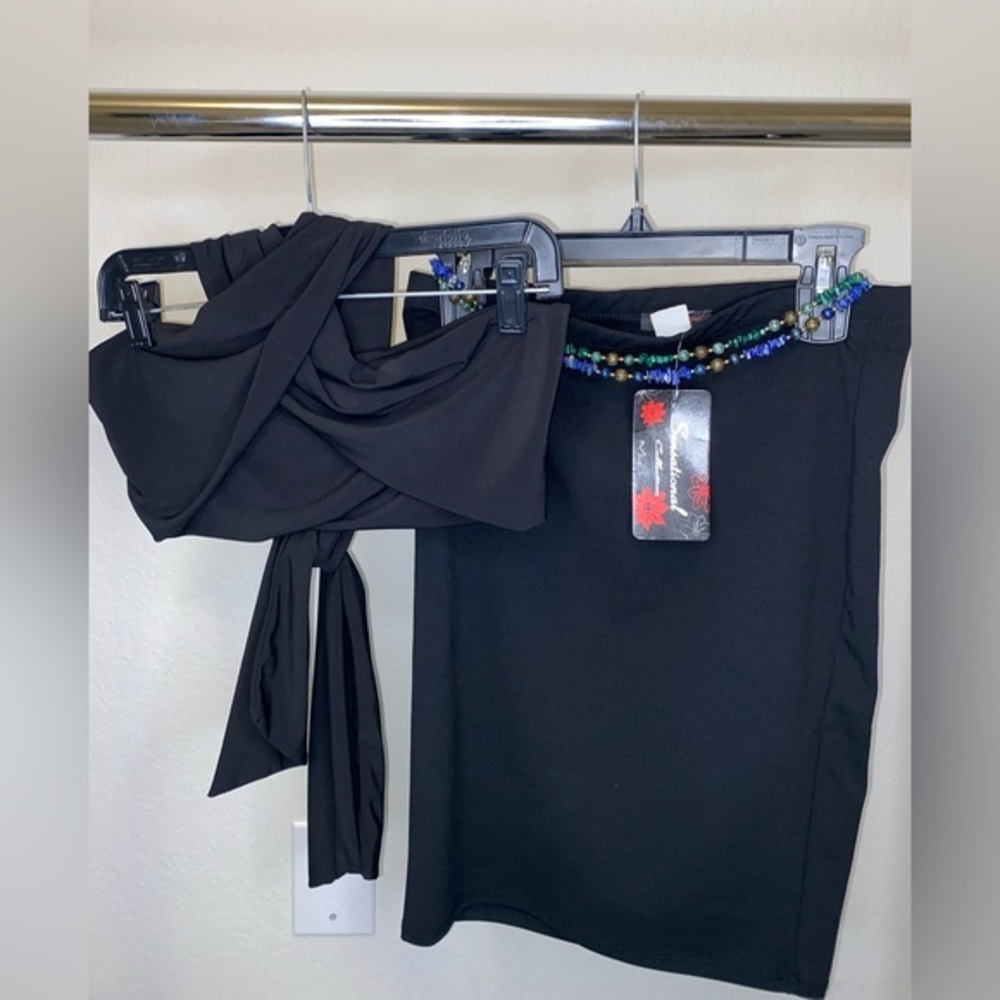 2 piece skirt outfit set for women